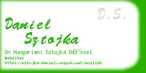 daniel sztojka business card